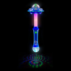 13" Light Up Alien Saucer Wand - 1 Per Pack