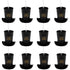 14 oz. Happy New Year Top Hat-Shaped Plastic Cups with Lids & Straws - 12 Per Pack