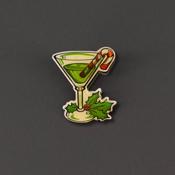 Christmas Martini Flashing Body Light Lapel Pins Good Christmas Presents