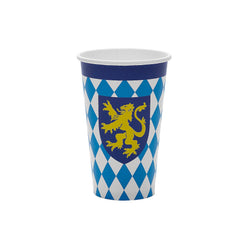 16 Oz Oktoberfest Disposable Paper Cups - 8 Per Pack