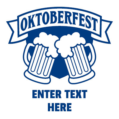16 Oz Personalized Oktoberfest Frosted Reusable BPA-Free Plastic Cups - 50 Per Pack