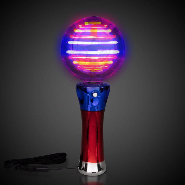 LED Light Up Magic Star Spinner Wand - Multicolor