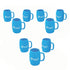 17 Oz Oktoberfest Prost Blue BPA-Free Plastic Barrel Mugs - Bulk 60 Per Pack