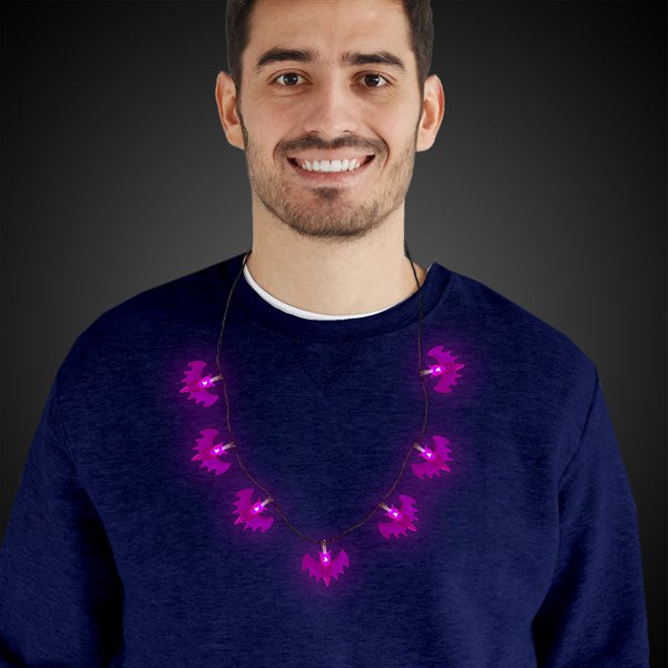 Bat LED Light Up Necklace