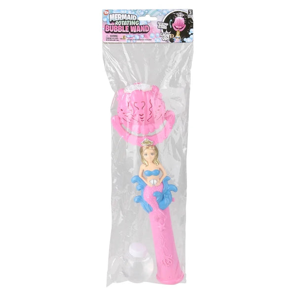 18 Inches Light Up Mermaid Rotating Bubble Wand