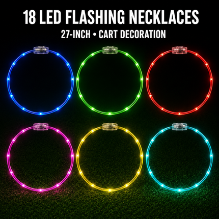 18 Colorful LED flashing necklace 