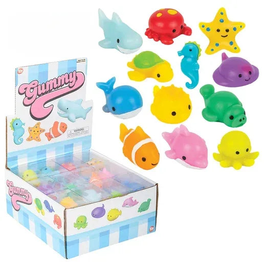 1.5" Gummy Sea Life Animals - Pack of 24