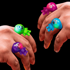 1" Light‑Up Monster Rings - Assorted