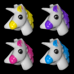 1" Light Up Unicorn Rings - Assorted