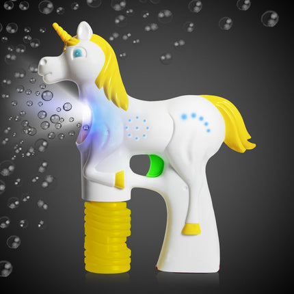 Magical LED Light up Unicorn Bubble Gun