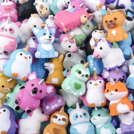 (T) 2" Mystical Rubber Animal Assortment - 50 Per Pack