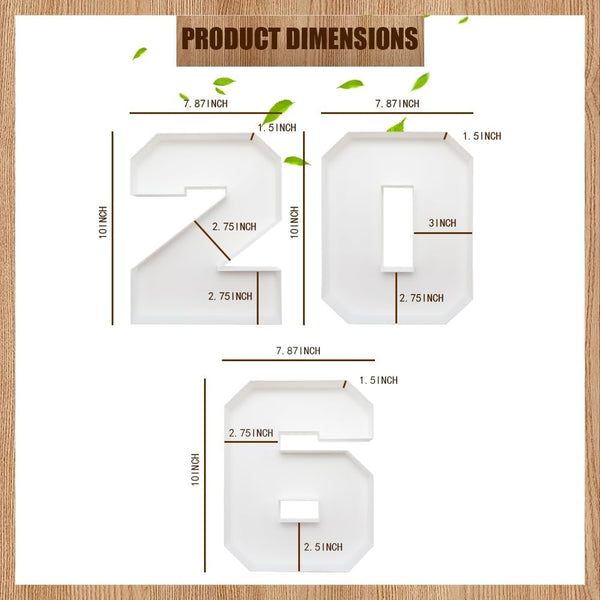 2026 Reusable Fillable Charcuterie Number Letter Shaped Serving Tray