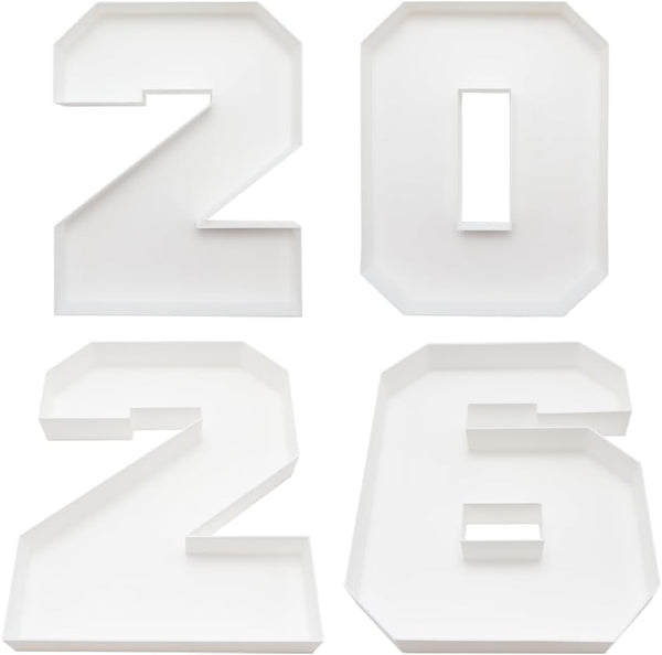 2026 Reusable Fillable Charcuterie Number Letter Shaped Serving Tray