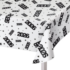 2026 Print Plastic Table Cover - 54" x 108"