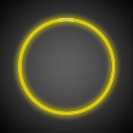 22 Inch Yellow Glow Stick Necklace - Pack of 50 Necklaces