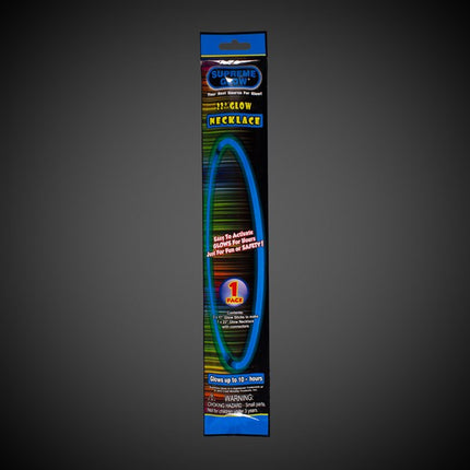 22 Inch Blue Glow Necklace Pack