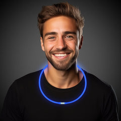22 Inch Blue Glow Necklace