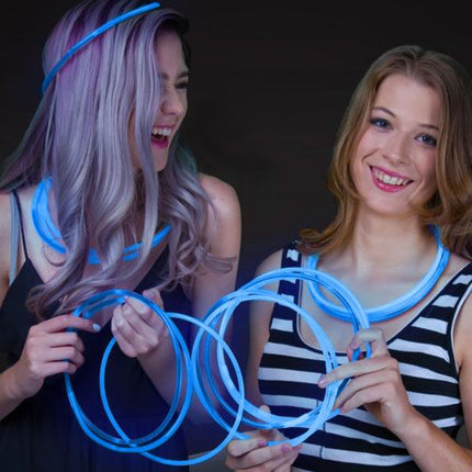 22 Inch Blue Glow Stick Necklaces - Pack of 50