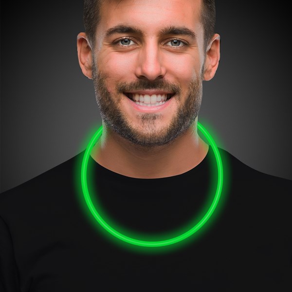 22 Inch Green Glow Stick Necklaces - Pack of 50