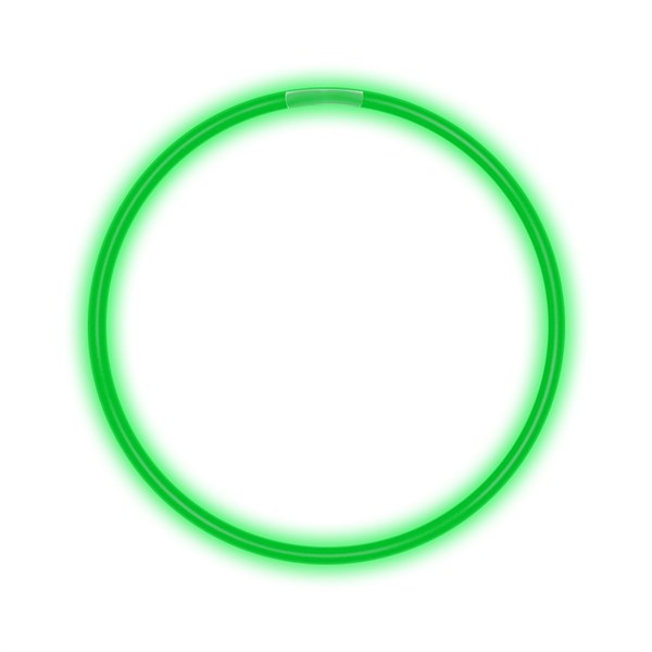 22 Inch Green Glow Stick Necklaces