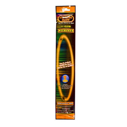 22 Inch Orange Glow Necklace Pack