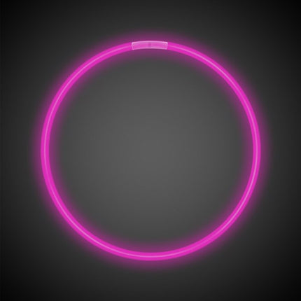 22 Inch Pink Glow Stick Necklace - Pack of 50 Necklaces