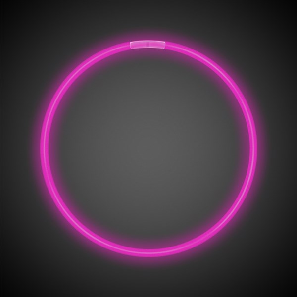 22 Inch Pink Glow Stick Necklace - Pack of 50 Necklaces