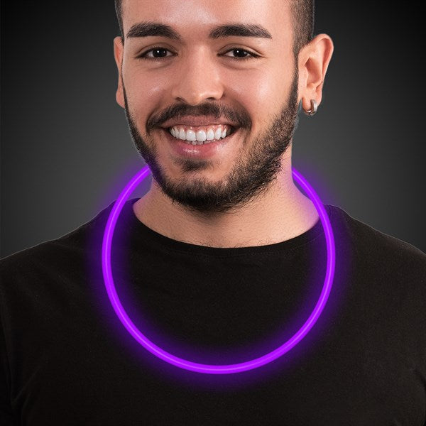 22 Inch Purple Glow Necklace - Pack of 50 Necklaces