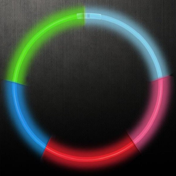 22 Inch Rainbow 5 Colors Glow Necklaces - Pack of 50