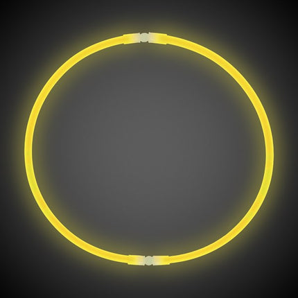 22 Inch Yellow Glow Stick Necklace