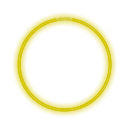 22 Inch Yellow Glow Stick Necklace - Pack of 50