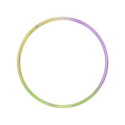 24 Inch Jumbo Purple Green Yellow Tri-Color Glow Necklaces - Pack of 50