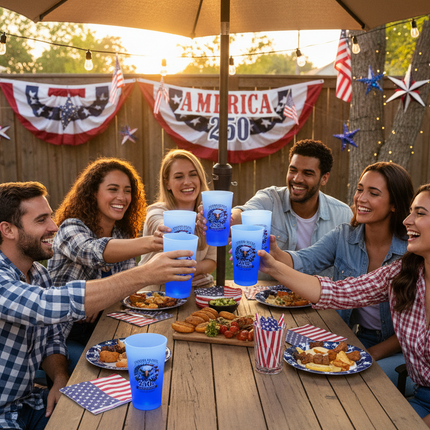 250th Anniversary Blue LED 16 oz. Cup
