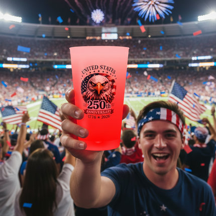 250th Anniversary Red LED 16 oz. Cup
