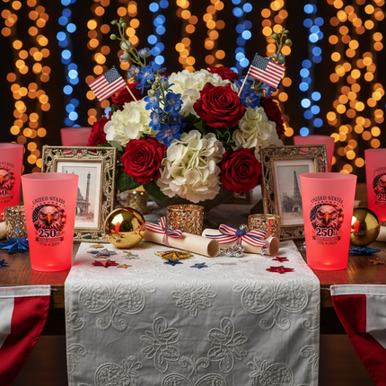 250th Anniversary Red LED 16 oz. Cup
