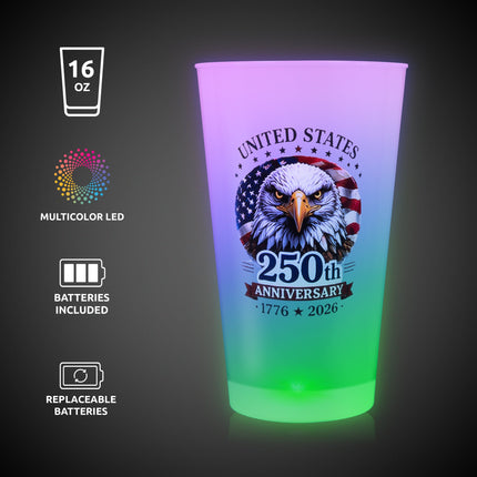 250th Anniversary LED 16 oz. Cup
