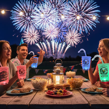 250th Anniversary LED 12 oz. Cup with Straw
