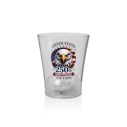 250th Anniversary LED Disco Ball 8 oz. Rocks Glass
