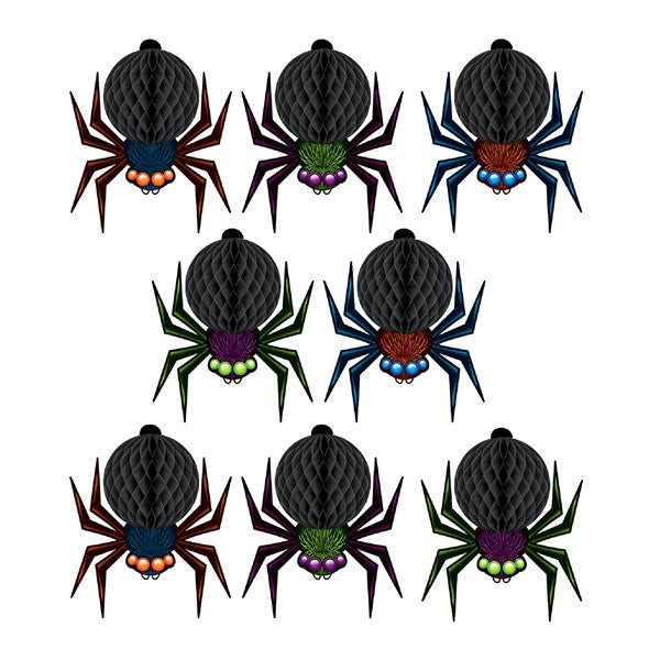 Mini Tissue Spiders - Pack of 8