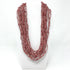 27 Inch Clear and Red Glass Bead Necklaces