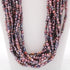 27 Inch Multi Pearl Silver and Pink Glass Beaded Necklaces