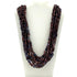 27 Inches Assorted Purple Glass Beads Necklaces - Pack of 12