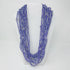 27 Inches Clear and Purple Glass Bead Necklaces