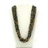 27 Inches Green Gold Glass Beads Necklaces