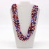 27 Inches Multi Color Glass Bead Necklaces - Pack of 12