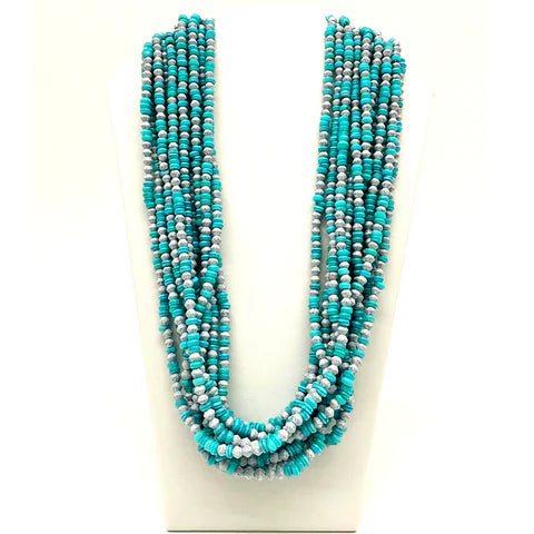 27 Inches Multicolor Glass Bead Necklaces