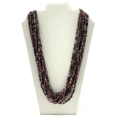 27" Multicolor Glass Bead Necklaces - Pack of 12