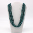 27 Inches Pearl Teal Glass Bead Necklaces
