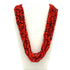 27 Inches Red Glass Bead Necklaces