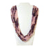 27 Inches Rose & Purple Glass Bead Necklaces - Pack of 12